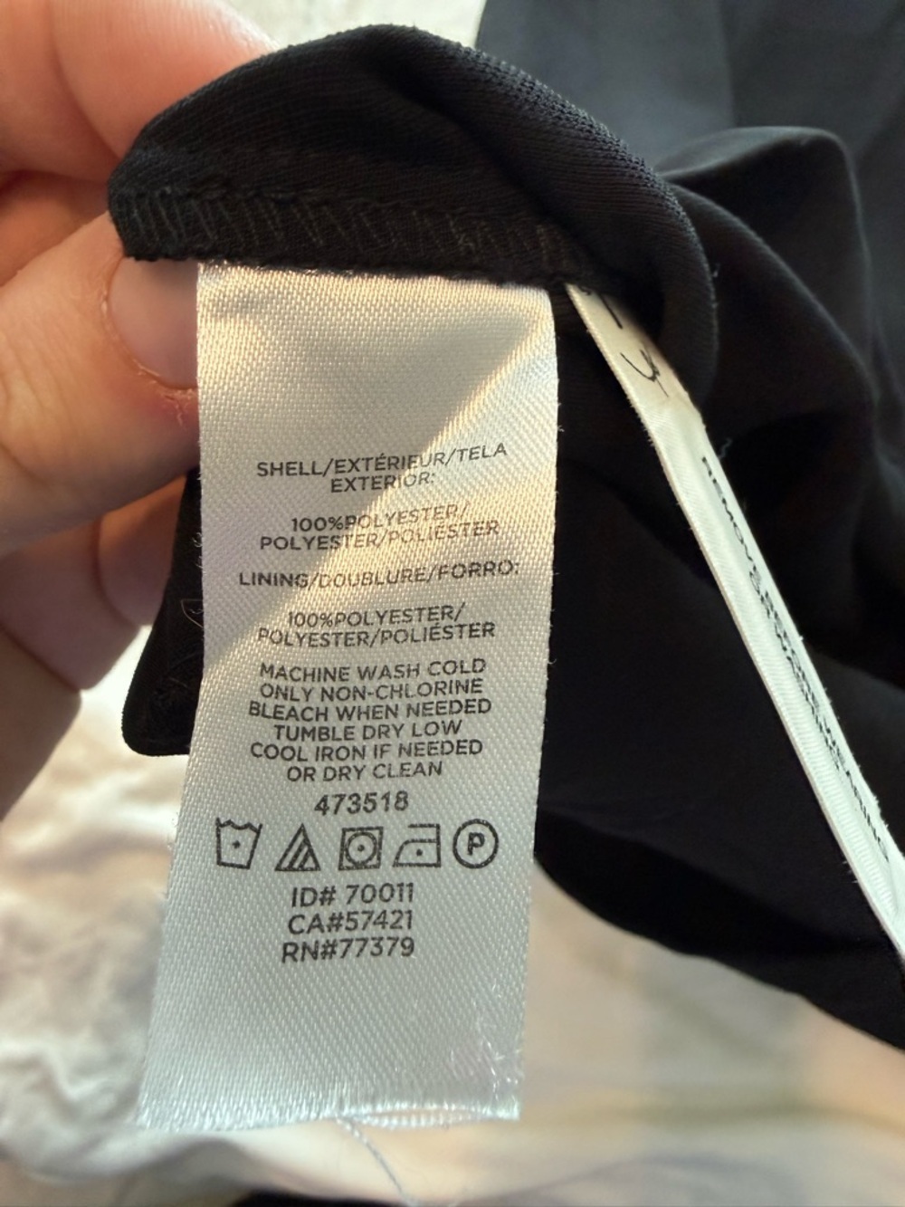Ann Taylor Black Square Neckline, Bows on Shoulder Mini Dress - Picture 6 of 8